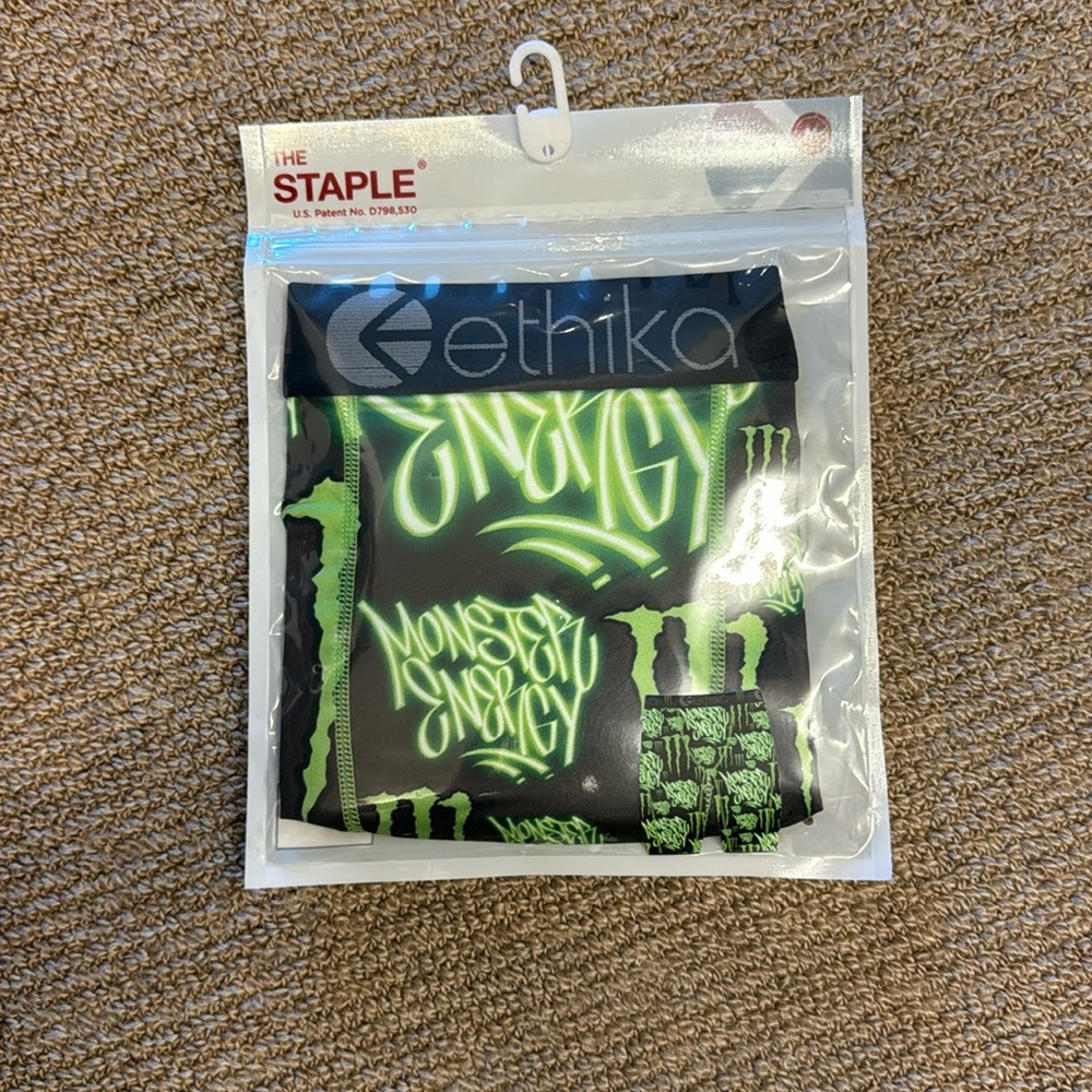 Exclusive Monster Energy x Ethika boxer brief in size medium